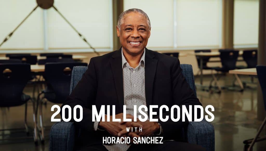 Image showing information about the online course 200 Milliseconds with Horacio Sanchez